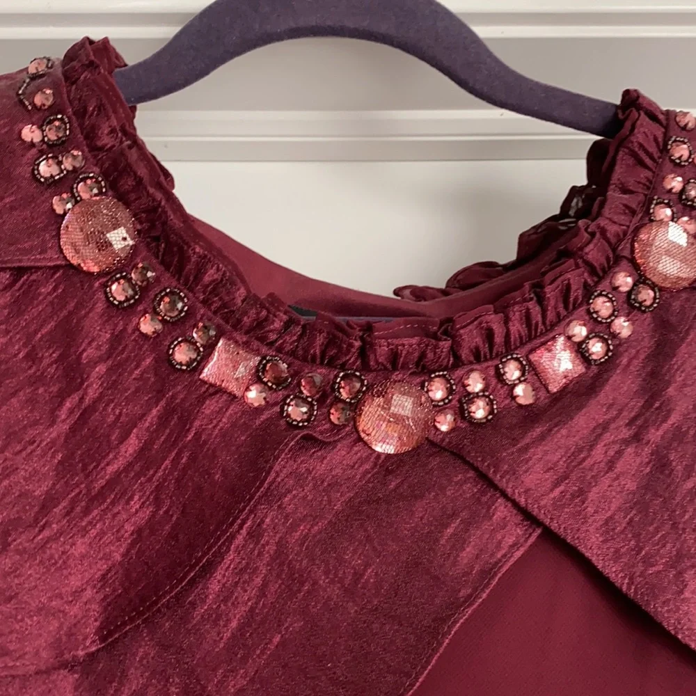 Beautiful Merlot Colored Dress - Picture 2 of 5